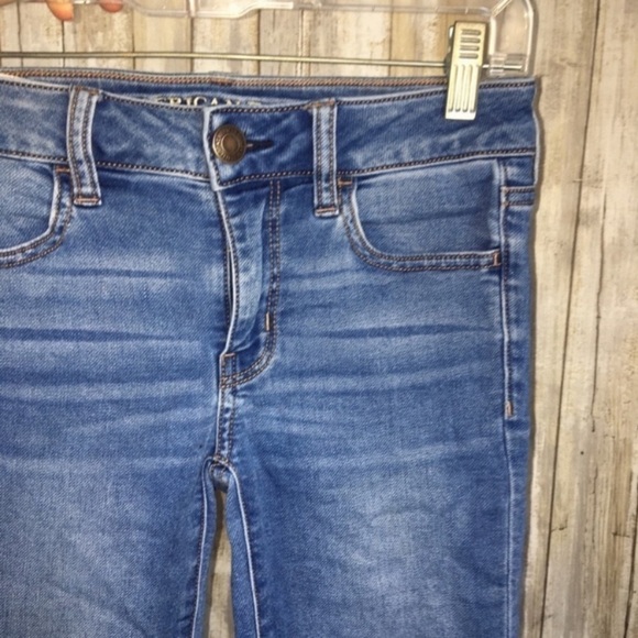 American Eagle Medium Wash Super Stretch X Jegging - Picture 5 of 9